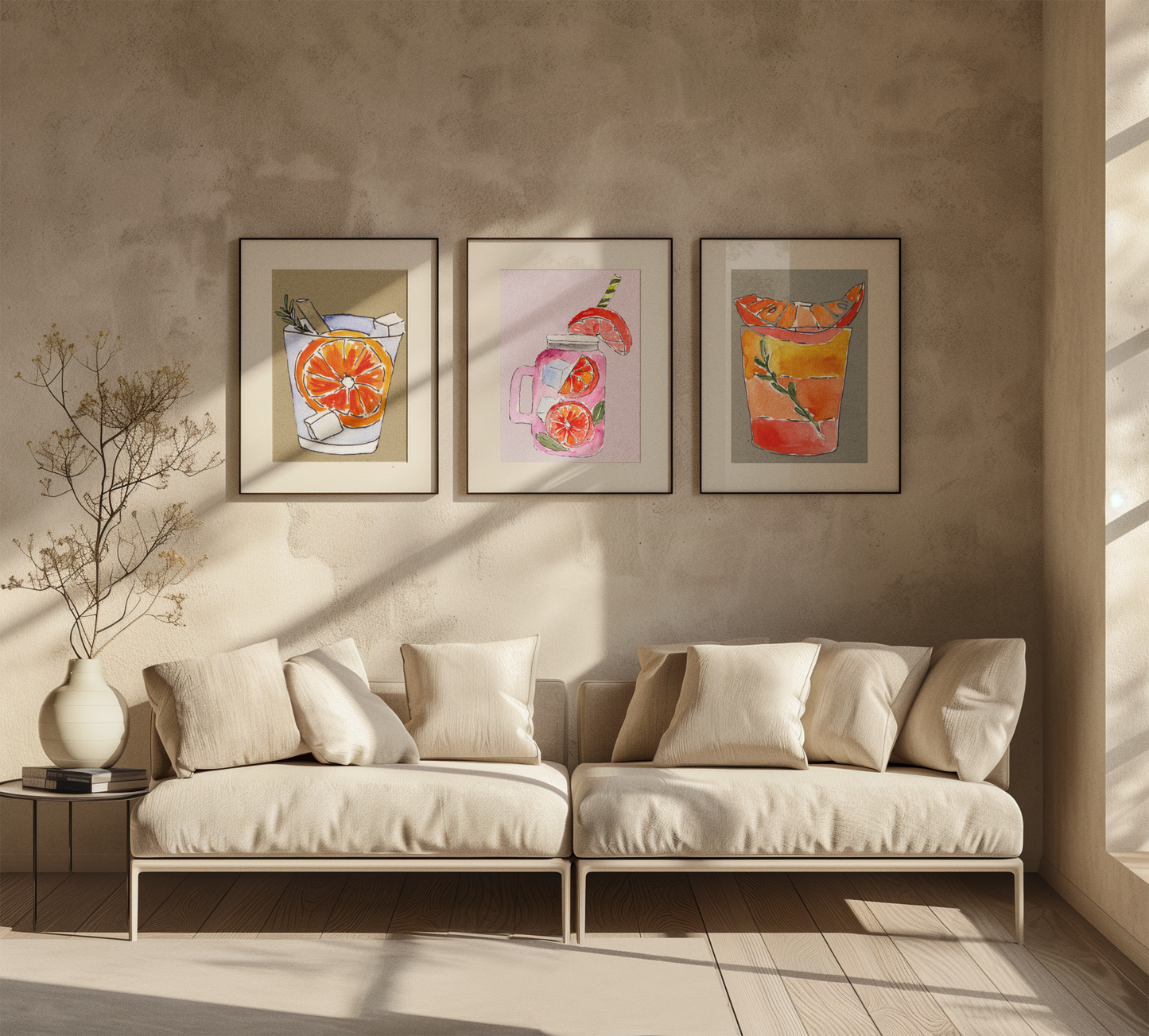 Vibrant Cocktail Art Prints | Drink Illustrations for Kitchen & Bar Decor