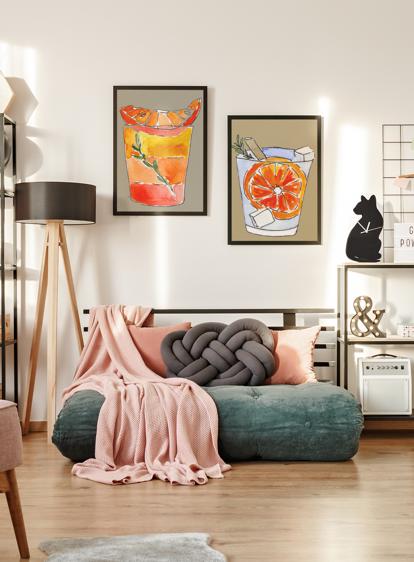 Vibrant Cocktail Art Prints | Drink Illustrations for Kitchen & Bar Decor