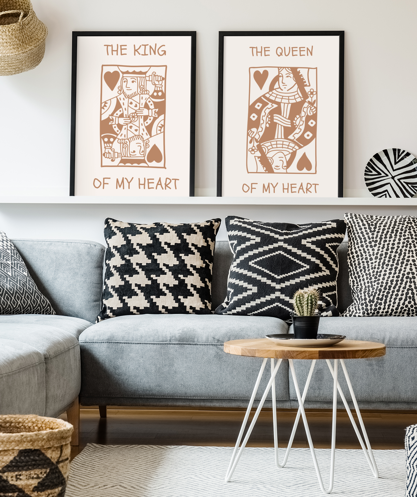 King & Queen Card Print