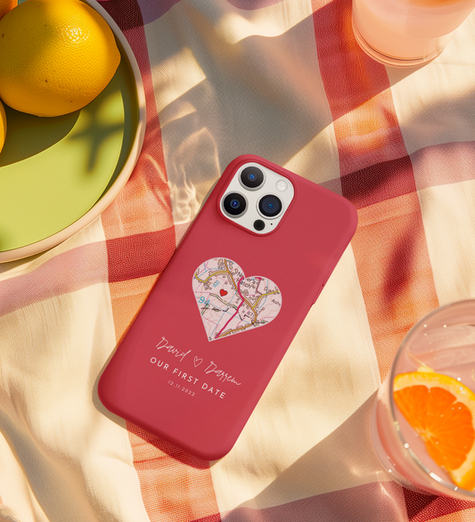 Personalised Where You Said Yes Map Phone Case  🗺️