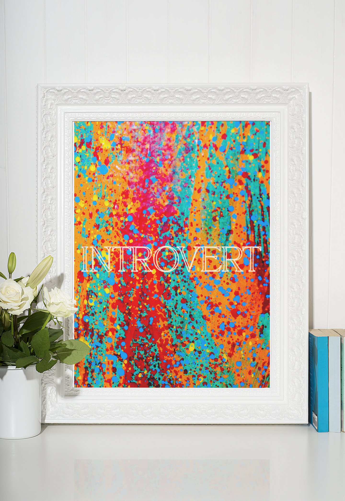 Colourful Abstract Introvert Art Print