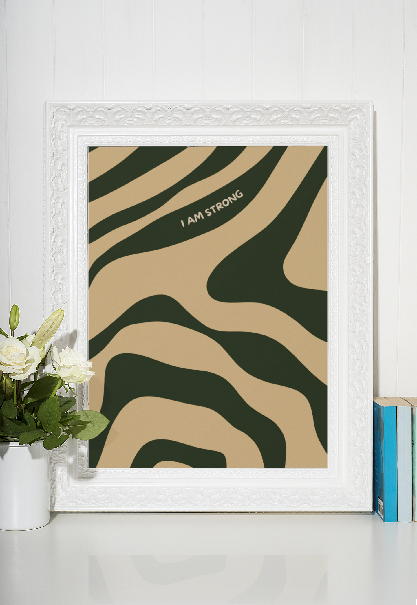 I Am Strong Abstract Print