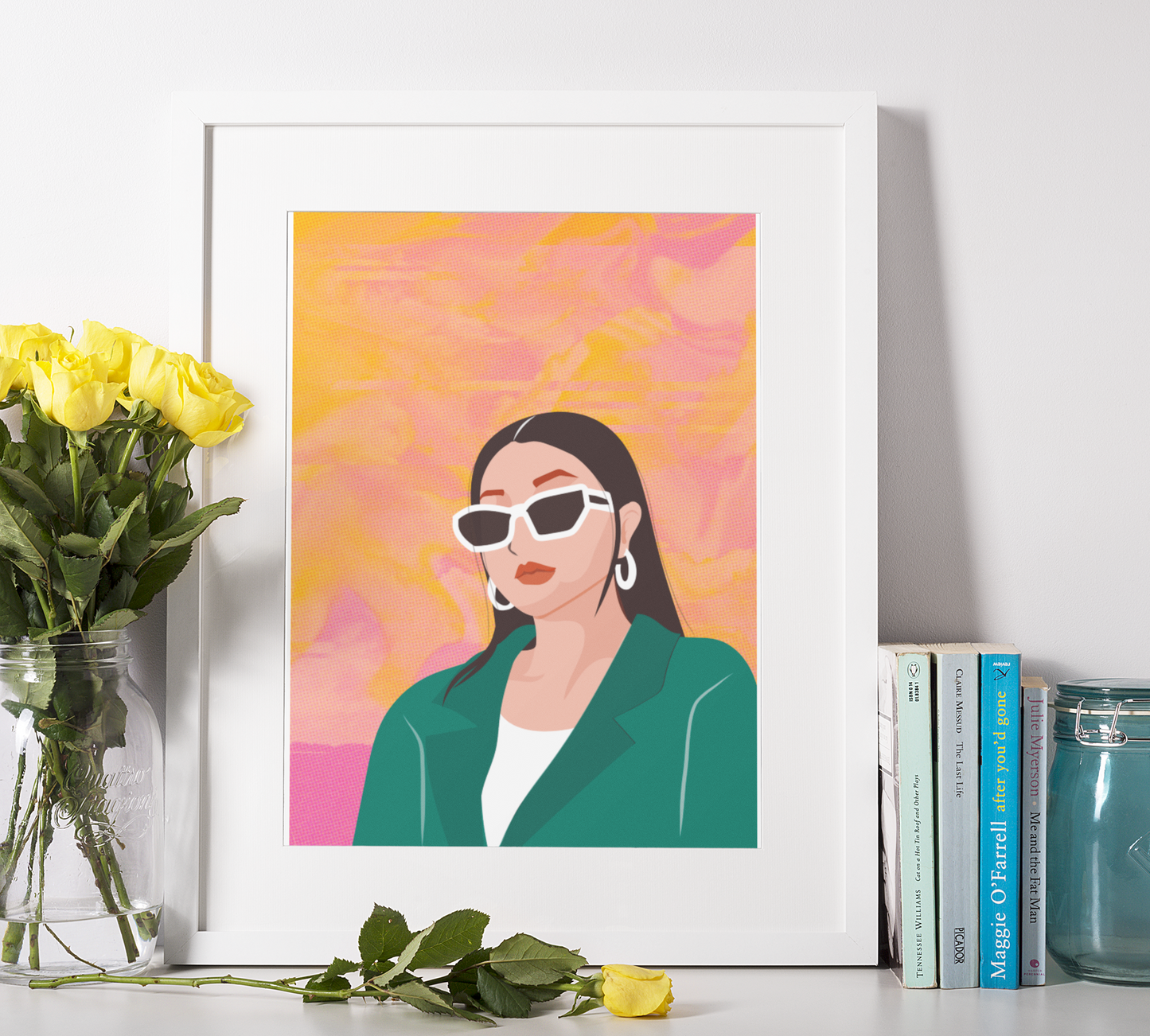Chic Confidence - Modern Woman Portrait Print