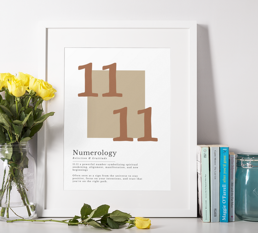 11:11 Numerology Angel Print