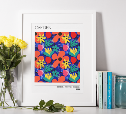 Personalised Floral Art Print