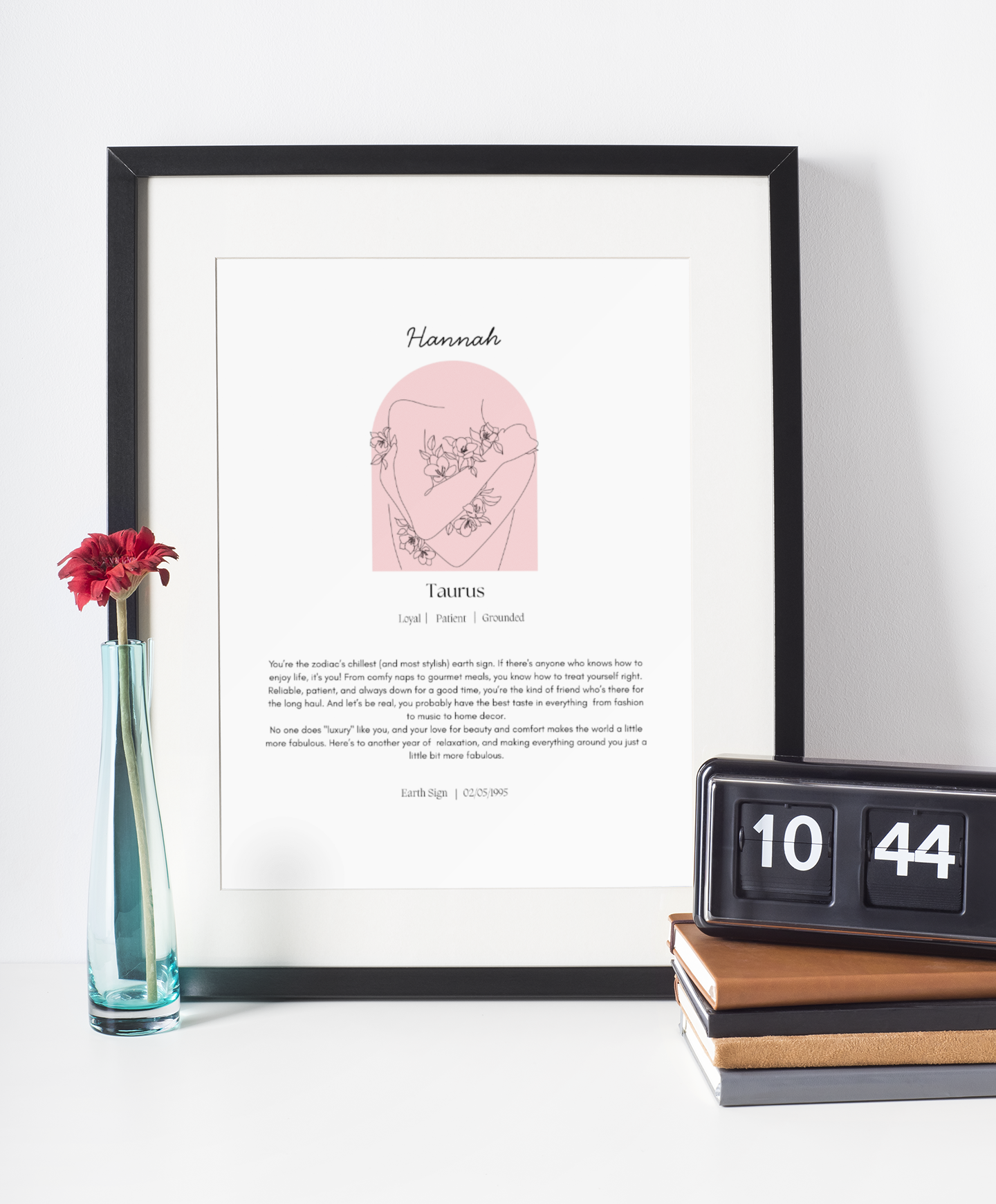 Personalised Taurus Zodiac Print