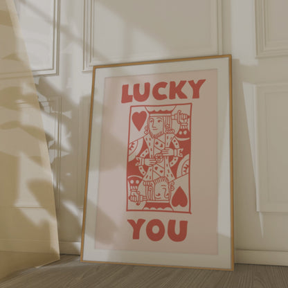 King & Queen Card Print