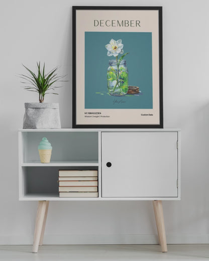 Personalised Birth Flower Print