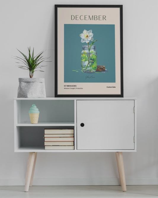 Personalised Birth Flower Print
