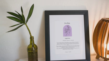 Personalised Sagittarius Zodiac Print