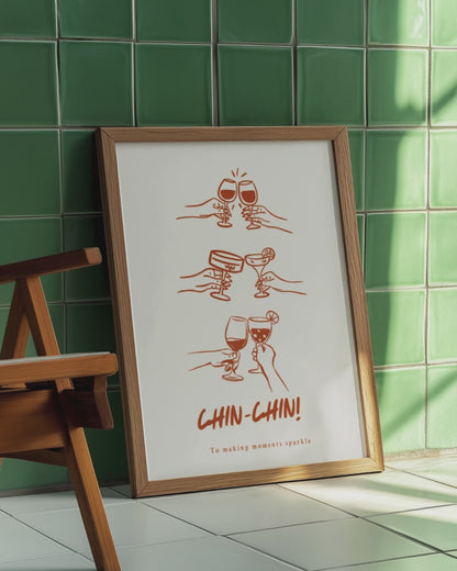 Chin Chin | Fun Cocktail Print