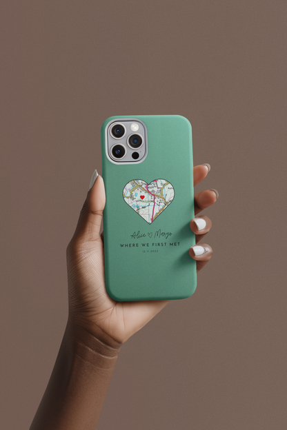 Personalised Where You Said Yes Map Phone Case  🗺️
