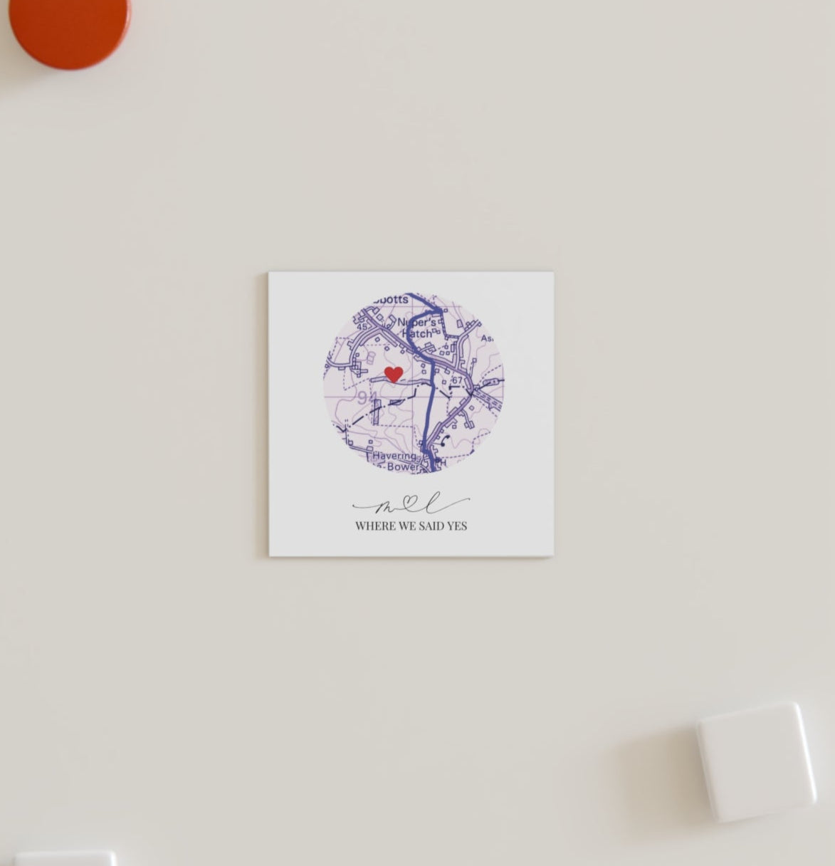 Personalised Valentines Magnet