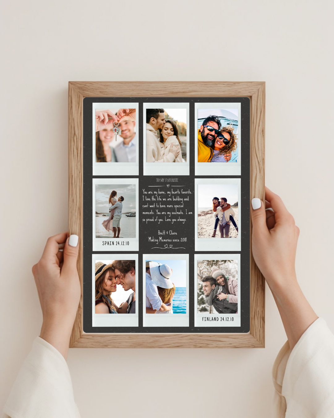 Personalised Couples Collage Photo Print