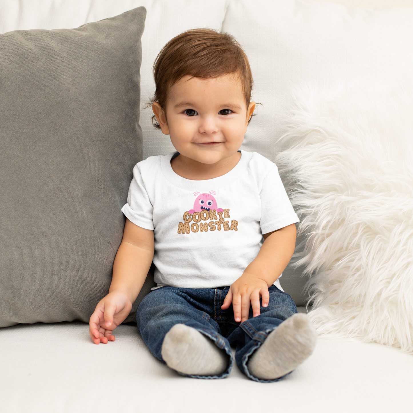 Pink Cookie Monster Children's top