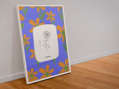 Personalised Birth Month Flower Prints | Botanical Line Art